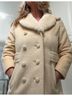 bullocks Wilshire 100% Wool Ivory Wool Coat Size M - photo 7