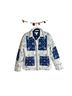 Caroline Constas 55% Linen 45% Rayon 80% Polyester 20% Cotton 92% Polyester 8% Spandex 100% Polyester Floral White Blue Jacket Size XS - photo 1