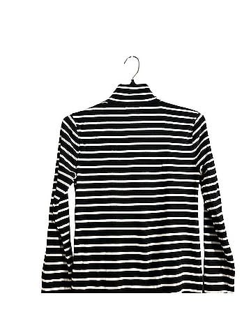 J.Crew Roll Neck Vinatge Rib Striped Long Sleeve T-Shirt (view 2)