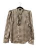 Ann Taylor Plaid Multi Color Long Sleeve Button-Down Shirt Size 2 - photo 2