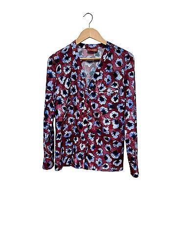 Altuzarra Merlot Petal Long Sleeve Button-Down Shirt (view 1)