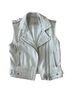 IRO Multi Color White Ivory Leather Jacket Size S - photo 1
