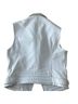 IRO Multi Color White Ivory Leather Jacket Size S - photo 2