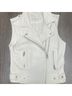 IRO Multi Color White Ivory Leather Jacket Size S - photo 6