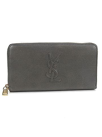 Saint Laurent SAINT LAURENT Long Zipper Wallet 568995 Monogram Women's Gray (view 1)