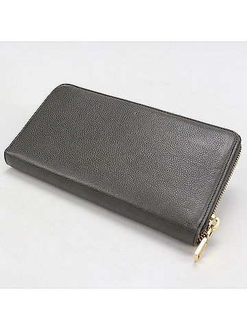 Saint Laurent SAINT LAURENT Long Zipper Wallet 568995 Monogram Women's Gray (view 2)