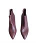 Paige 100% Leather Purple Red Ankle Boots Size 10 - photo 5