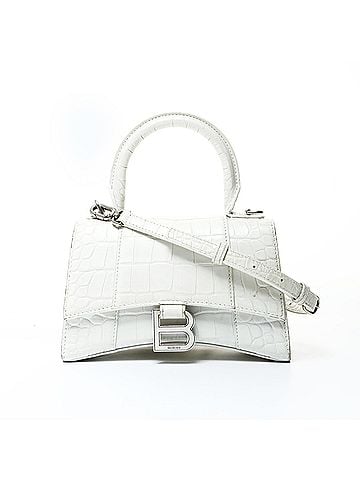 Balenciaga Balenciaga Hourglass XS 592833 2-way Embossed Leather Shoulder Bag White WS26016 (view 1)