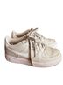 Nike 100% Leather White Tan Sneakers Size 7 - photo 2