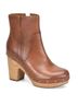Kork-Ease Brown Women's Deegan Leather Booties Size 10 - photo 1