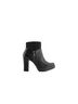 Andrea Black Women's Block Heel Boots Size 7 - photo 1