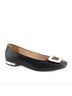 Andrea Solid Black Women's Low Block Heel Size 6 - photo 1