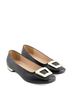 Andrea Solid Black Women's Low Block Heel Size 6 - photo 4