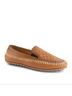 Andrea Solid Brown Women's Leather Flat Loafer Size 10 - photo 1