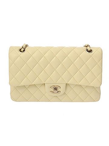 Chanel CHANEL Matelasse 11.12 Classic Handbag, 25cm, Yellow, A01112, Women's Caviar Skin Shoulder Bag, A-Rank, Pre-Owned, Ginzo (view 1)