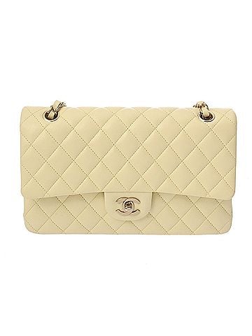 Chanel CHANEL Matelasse 11.12 Classic Handbag, 25cm, Yellow, A01112, Women's Caviar Skin Shoulder Bag, A-Rank, Pre-Owned, Ginzo (view 2)