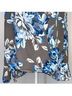 Chico's 100% Polyester Floral Blue Gray Blouse Size L - photo 9