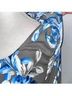 Chico's 100% Polyester Floral Blue Gray Blouse Size L - photo 11