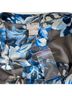 Chico's 100% Polyester Floral Blue Gray Blouse Size L - photo 3
