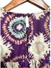 Hunter Bell Tie-dye Purple Multi Color Short Sleeve Blouse Size XS - photo 7