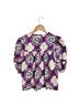 Hunter Bell Tie-dye Purple Multi Color Short Sleeve Blouse Size XS - photo 6