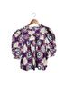 Hunter Bell Tie-dye Purple Multi Color Short Sleeve Blouse Size XS - photo 2