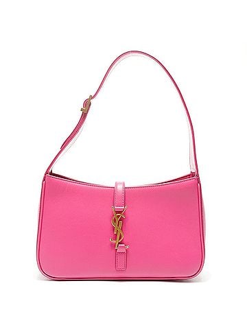 Yves Saint Laurent Yves Saint Laurent Le 5 A 7 Leather Hobo Shoulder Bag in Pink (view 1)
