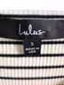 Lulus Stripes White Black Bodysuit Size S - photo 2