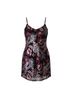 Emerald Sundae Floral Black Red Silver Cocktail Dress Size S - photo 1