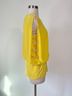 MSK Solid Yellow Short Sleeve Blouse Size S - photo 4