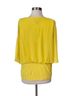 MSK Solid Yellow Short Sleeve Blouse Size S - photo 2