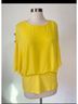 MSK Solid Yellow Short Sleeve Blouse Size S - photo 7