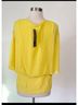 MSK Solid Yellow Short Sleeve Blouse Size S - photo 6