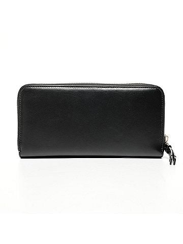Chloé Chloé Chloe Leather Round Zip Logo Long Wallet in Black (view 2)
