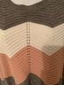 Full Circle Trends 100% Acrylic Chevron-herringbone Gray Pink White Pullover Sweater Size S - photo 6
