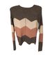 Full Circle Trends 100% Acrylic Chevron-herringbone Gray Pink White Pullover Sweater Size S - photo 2