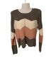 Full Circle Trends 100% Acrylic Chevron-herringbone Gray Pink White Pullover Sweater Size S - photo 1