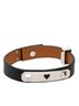 Hermès 100% Leather Black Hermès As de Coeur Bracelet, Size: T2, Black and Silver, Swift Leather, Women's, HERMES One size - photo 5