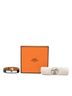 Hermès 100% Leather Black Hermès As de Coeur Bracelet, Size: T2, Black and Silver, Swift Leather, Women's, HERMES One size - photo 6