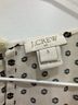 J.Crew 86% Polyester 14% Viscose 100% Polyester Polka Dots Ivory Black Short Sleeve Blouse Size S - photo 3