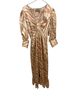 ASOS 100% Polyester Animal Print Pink Ivory Orange Cocktail Dress Size 6 - photo 1