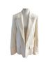 Zadig & Voltaire 75% Acetate 25% Polyester 100% Viscose 65% Acetate 35% Polyester Solid White Blazer Size S - photo 1