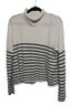 Truth Stripes White Black Turtleneck Sweater Size M - photo 1