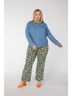 Gorman 100% Cotton Zebra Print Green Ivory Black Jeans Size 8 - photo 6