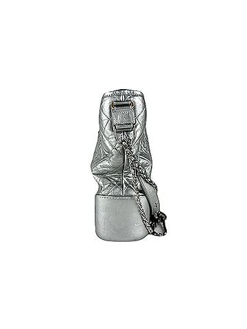 Chanel CHANEL Gabrielle de Chanel Shoulder Bag, Leather, Silver, Women's, Free Shipping, z8885 (view 2)