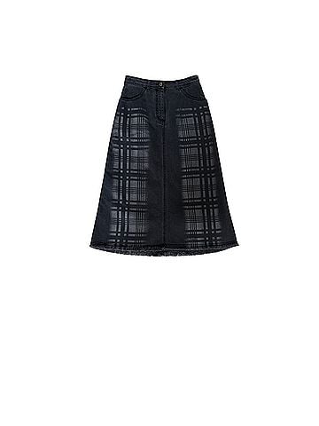 Alberta Ferretti Denim Skirt (view 1)