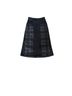Alberta Ferretti Plaid Black Denim Skirt Size 6 - photo 1