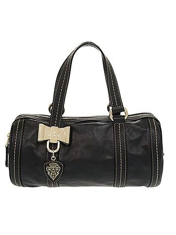 Gucci Excellent condition Gucci Duchessa Ribbon 181485 leather black mini Boston bag, handbag 1423GUCCI (view 1)