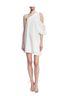 Cinq à Sept Solid White Casual Dress Size L - photo 1