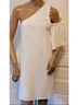 Cinq à Sept Solid White Casual Dress Size L - photo 5